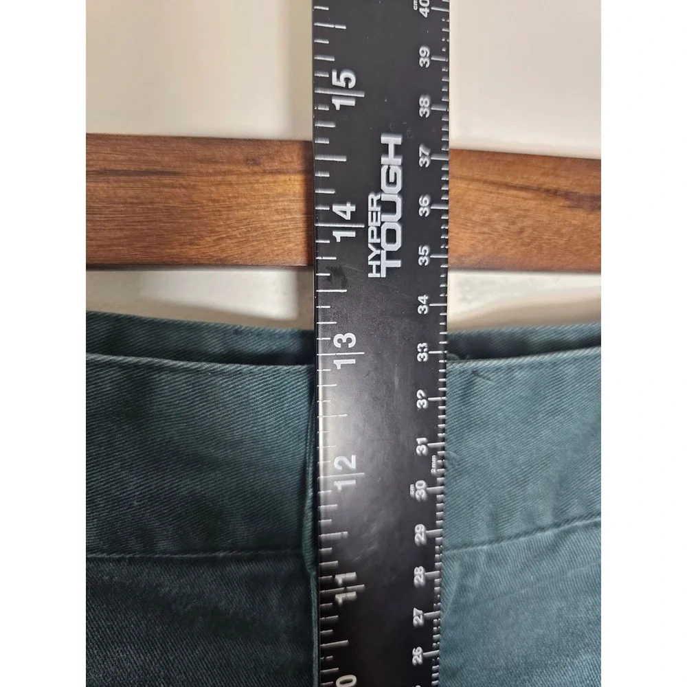 Vintage Original Morganwear Casuals Pleated Trousers Mens 34 Forest Green Chinos